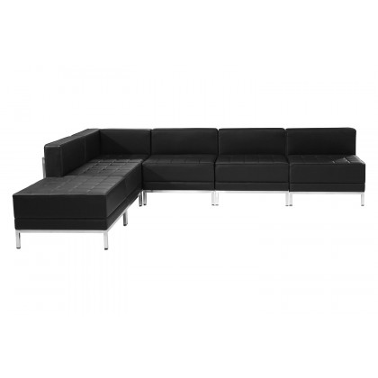 BLNK - HERCULES Imagination Series Set 10 LeatherSoft Sectional Configuration 6 Pieces