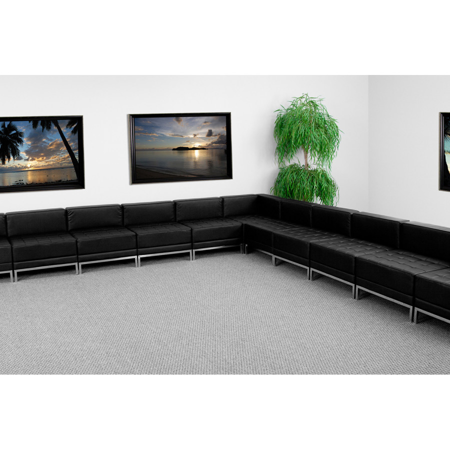 BLNK - HERCULES Imagination Series LeatherSoft Sectional Configuration 11 Pieces