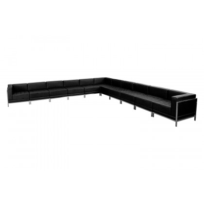 BLNK - HERCULES Imagination Series LeatherSoft Sectional Configuration 11 Pieces