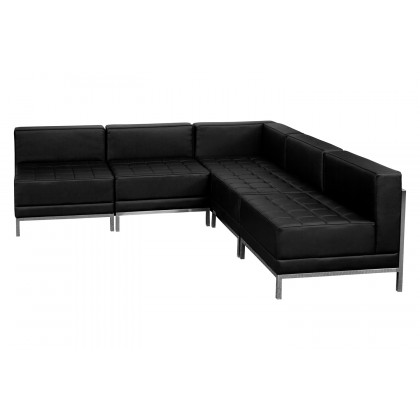 BLNK - HERCULES Imagination Series LeatherSoft Sectional Configuration 5 Pieces