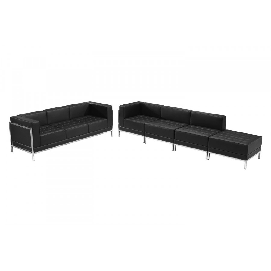 BLNK - HERCULES Imagination Series LeatherSoft Sofa and Lounge Chair Set 5 Pieces
