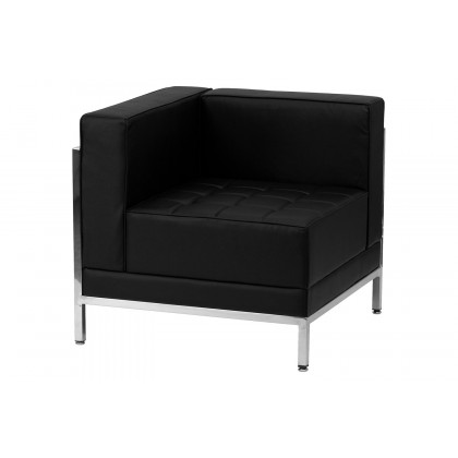 BLNK HERCULES Imagination Series LeatherSoft Sofa Set 5 Pieces - Black