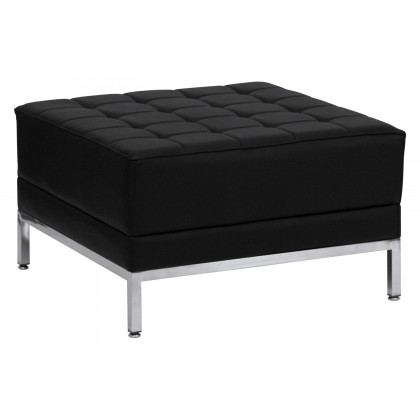BLNK HERCULES Imagination Series LeatherSoft Sectional and Sofa Set 10 Pieces - Black
