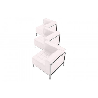 BLNK - HERCULES Imagination Series LeatherSoft Corner Chair Set 3 Piece
