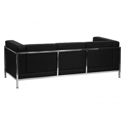 BLNK HERCULES Imagination Series LeatherSoft Contemporary Sofa with Encasing Frame - Black