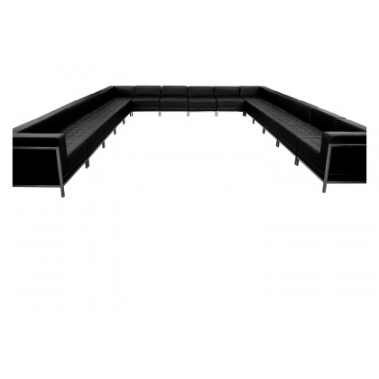 BLNK - HERCULES Imagination Series LeatherSoft U-Shape Sectional Configuration 16 Pieces