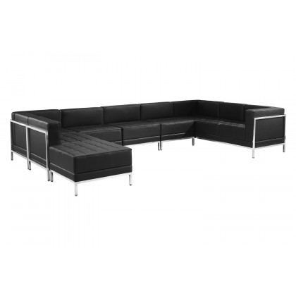 BLNK - HERCULES Imagination Series LeatherSoft U-Shape Sectional Configuration 7 Pieces