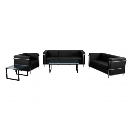 BLNK HERCULES Regal Series LeatherSoft Reception Set - Black