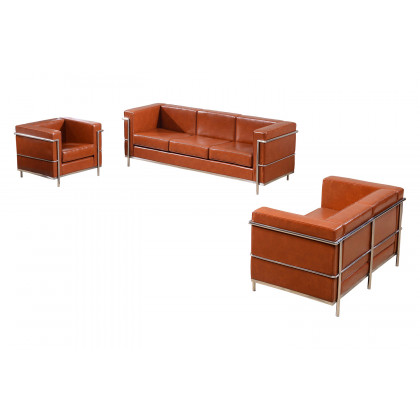 BLNK HERCULES Regal Series LeatherSoft Reception Set - Cognac