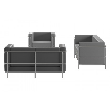 BLNK HERCULES Regal Series LeatherSoft Reception Set - Gray