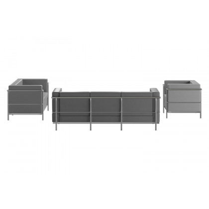 BLNK HERCULES Regal Series LeatherSoft Reception Set - Gray