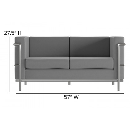 BLNK HERCULES Regal Series LeatherSoft Reception Set - Gray