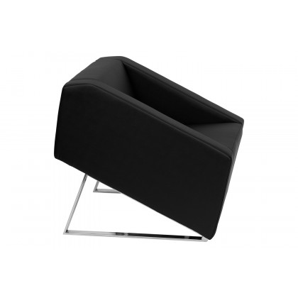 BLNK HERCULES Smart Series LeatherSoft Lounge Chair - Black