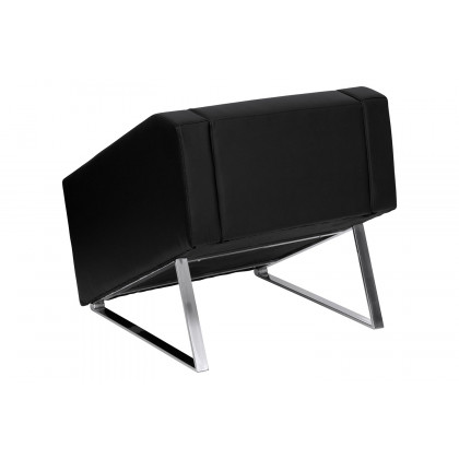 BLNK HERCULES Smart Series LeatherSoft Lounge Chair - Black