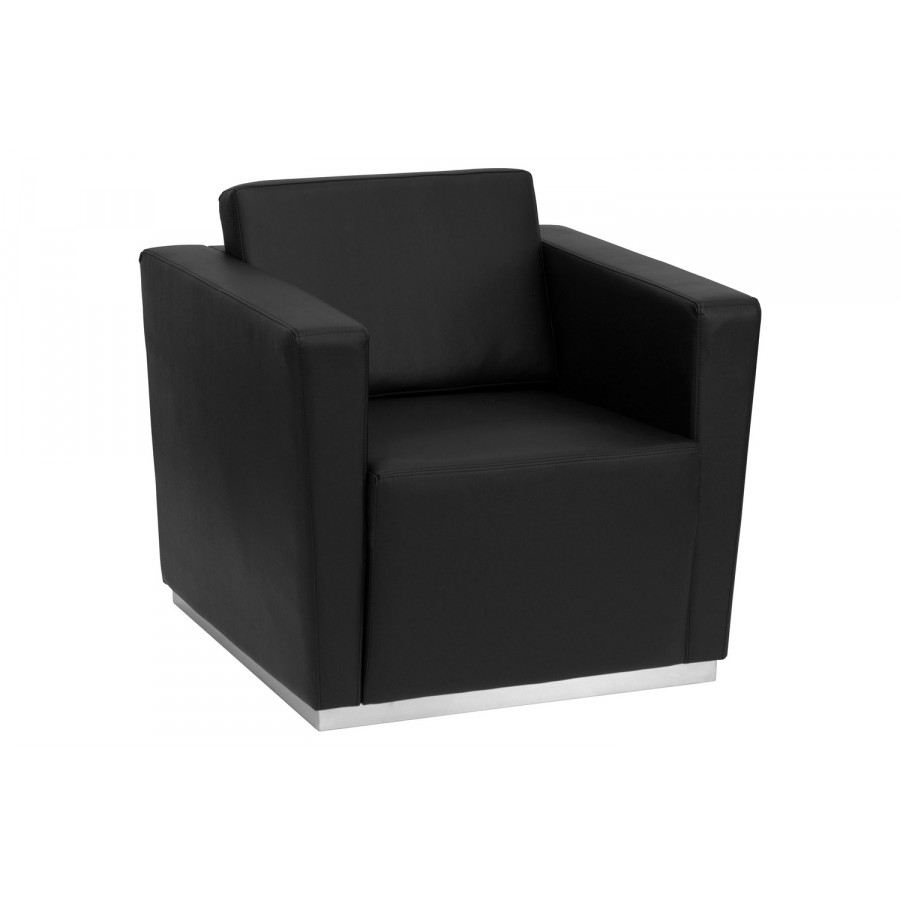 BLNK - HERCULES Trinity LeatherSoft Contemporary Chair with Stainless Steel Base