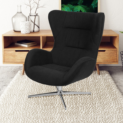 BLNK - Rally Fabric Swivel Wing Chair