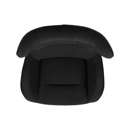 BLNK Rally Fabric Swivel Wing Chair - Black