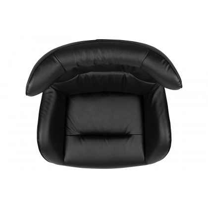 BLNK Rally LeatherSoft Swivel Wing Chair - Black