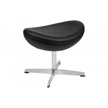 BLNK Rally LeatherSoft Saddle Wing Ottoman - Black