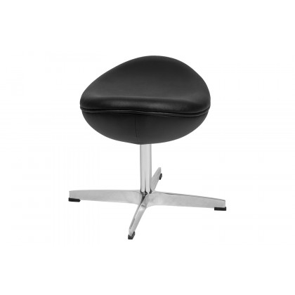 BLNK Rally LeatherSoft Saddle Wing Ottoman - Black