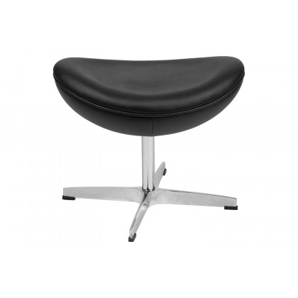 BLNK Rally LeatherSoft Saddle Wing Ottoman - Black
