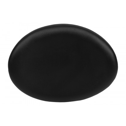 BLNK Rally LeatherSoft Saddle Wing Ottoman - Black
