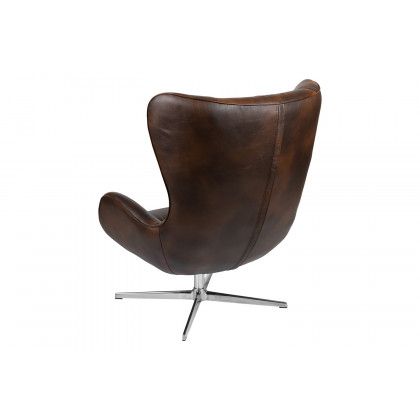 BLNK Rally LeatherSoft Swivel Wing Chair - Bomber Jacket