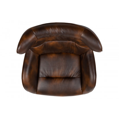 BLNK Rally LeatherSoft Swivel Wing Chair - Bomber Jacket