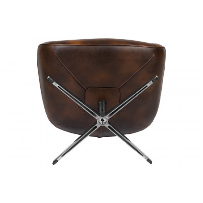 BLNK Rally LeatherSoft Swivel Wing Chair - Bomber Jacket
