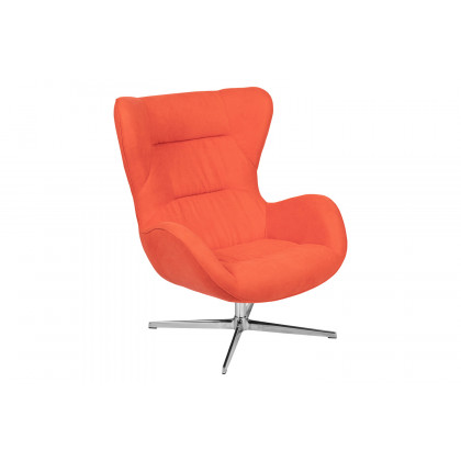 BLNK - Rally Fabric Swivel Wing Chair and Ottoman Set