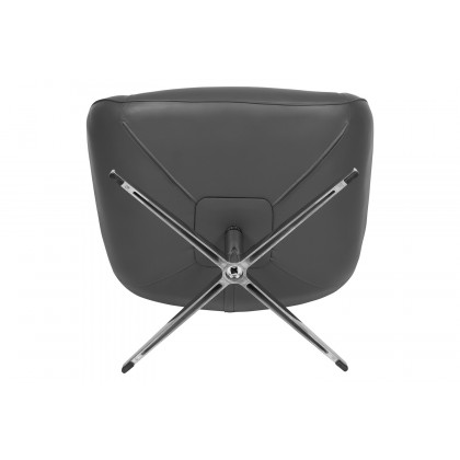 BLNK Rally LeatherSoft Swivel Wing Chair - Gray