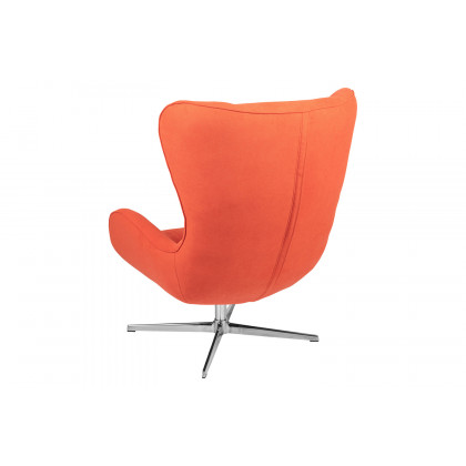 BLNK Rally Fabric Swivel Wing Chair - Orange