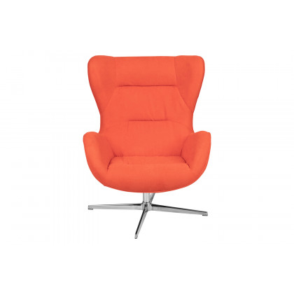 BLNK Rally Fabric Swivel Wing Chair - Orange