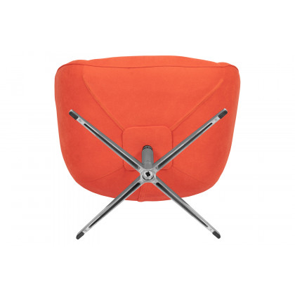 BLNK Rally Fabric Swivel Wing Chair - Orange