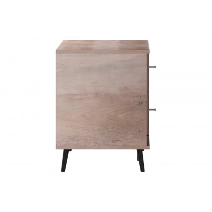 BLNK Nelson Mid Century Modern TV Stand for up to 60" TV's with Adjustable Shelf and Storage Drawers - Walnut