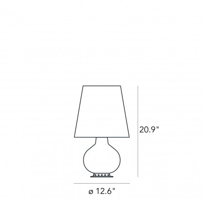 FontanaArte Fontana Medium Table Lamp - White, Glass