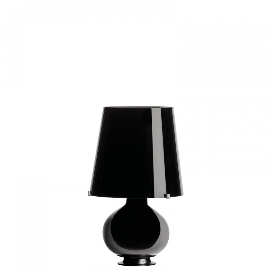 FontanaArte Fontana Medium Table Lamp - Black, Painted Glass