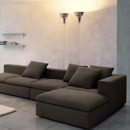 FontanaArte Flute Large Floor Lamp - Transparent/Chrome, Glass/Metal