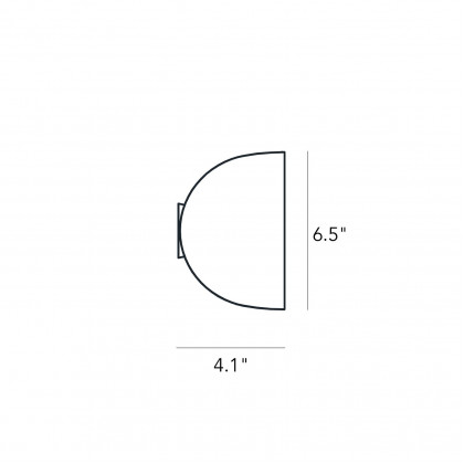 FontanaArte Io Wall Lamp - Dark Gray, Metal