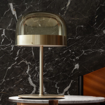 FontanaArte Equatore Medium Table Lamp - Matt Gold, Glass/Metal