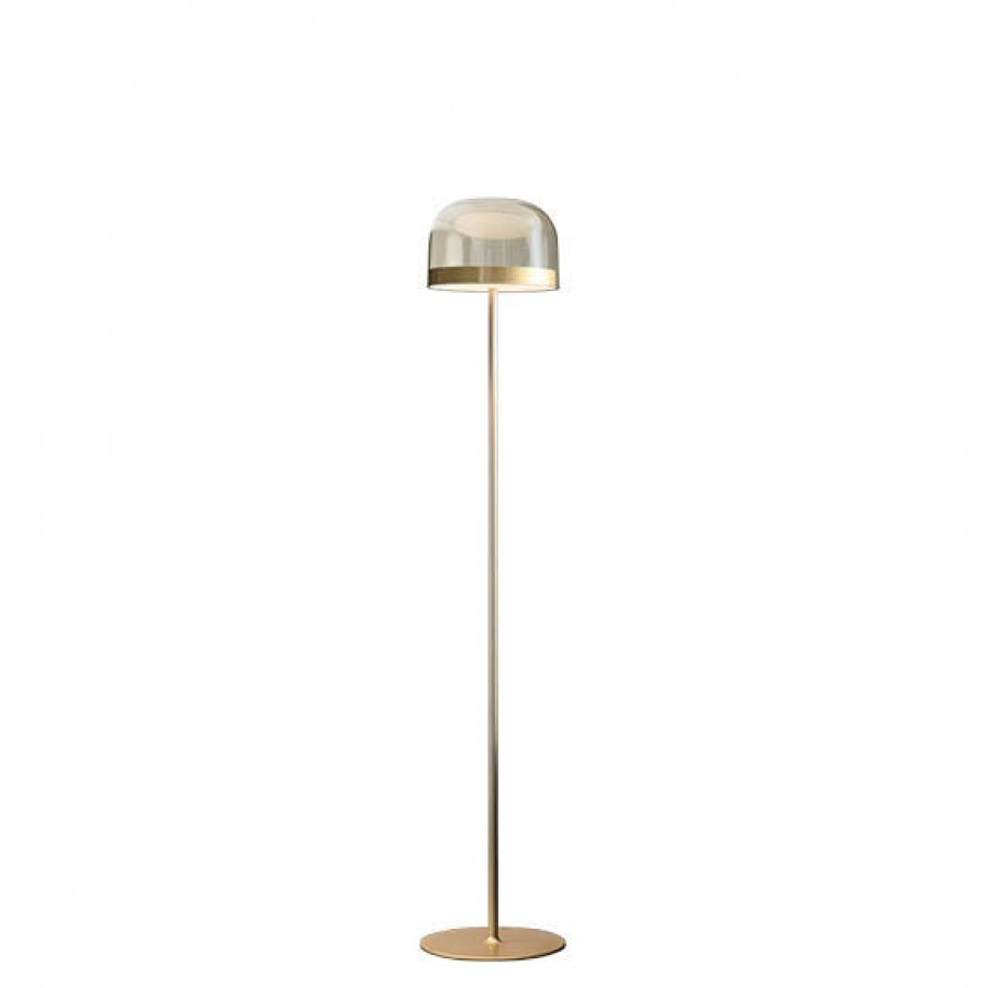 FontanaArte Equatore Small Floor Lamp - Gold, Glass/Galvanized Metal