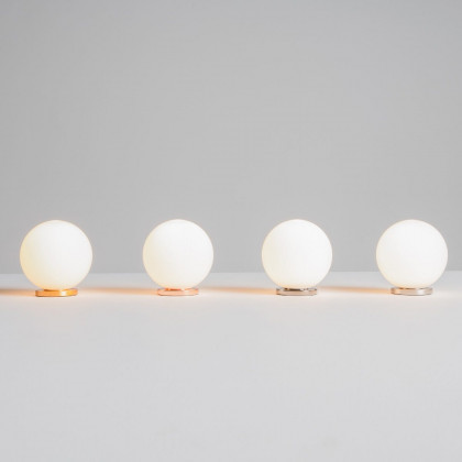 FontanaArte Pallina Table Lamp - Brass, Glass/Galvanized Metal
