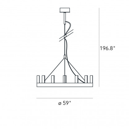 FontanaArte - Chandelier Medium Suspension Lamp