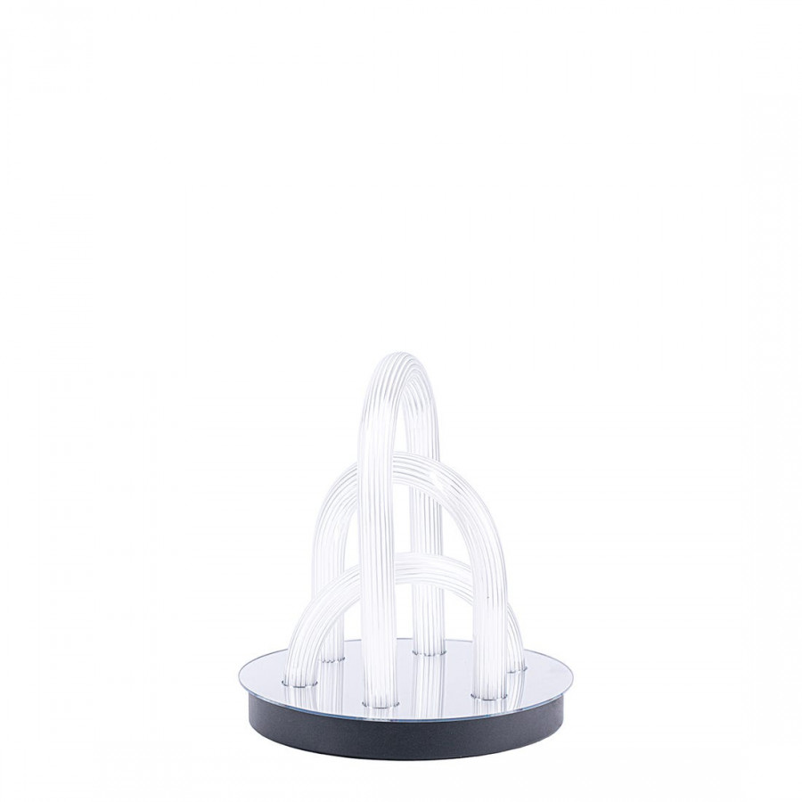 FontanaArte Oort Table Lamp - White/Mirror, Glass/Galvanized Metal