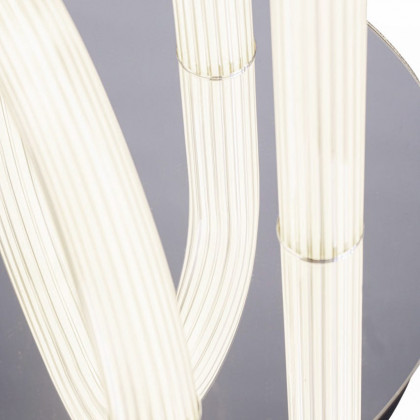 FontanaArte Oort Table Lamp - White/Mirror, Glass/Galvanized Metal