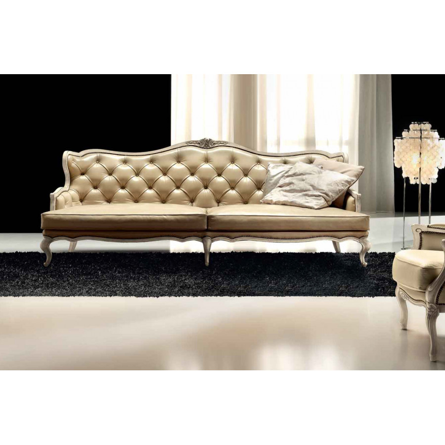 Formerin Avalon Sofa 245 cm Quoted in Leather - Beige
