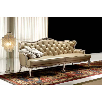 Formerin Avalon Sofa 245 cm Quoted in Leather - Beige