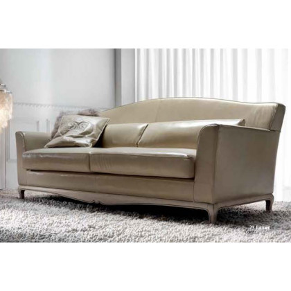 Formerin Gomez Sofa 210 cm Quoted in Leather - Beige