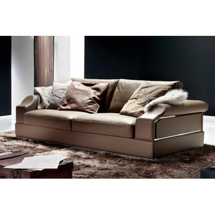 Formerin Dandy Sofa 236 cm Quoted in Leather - Brown