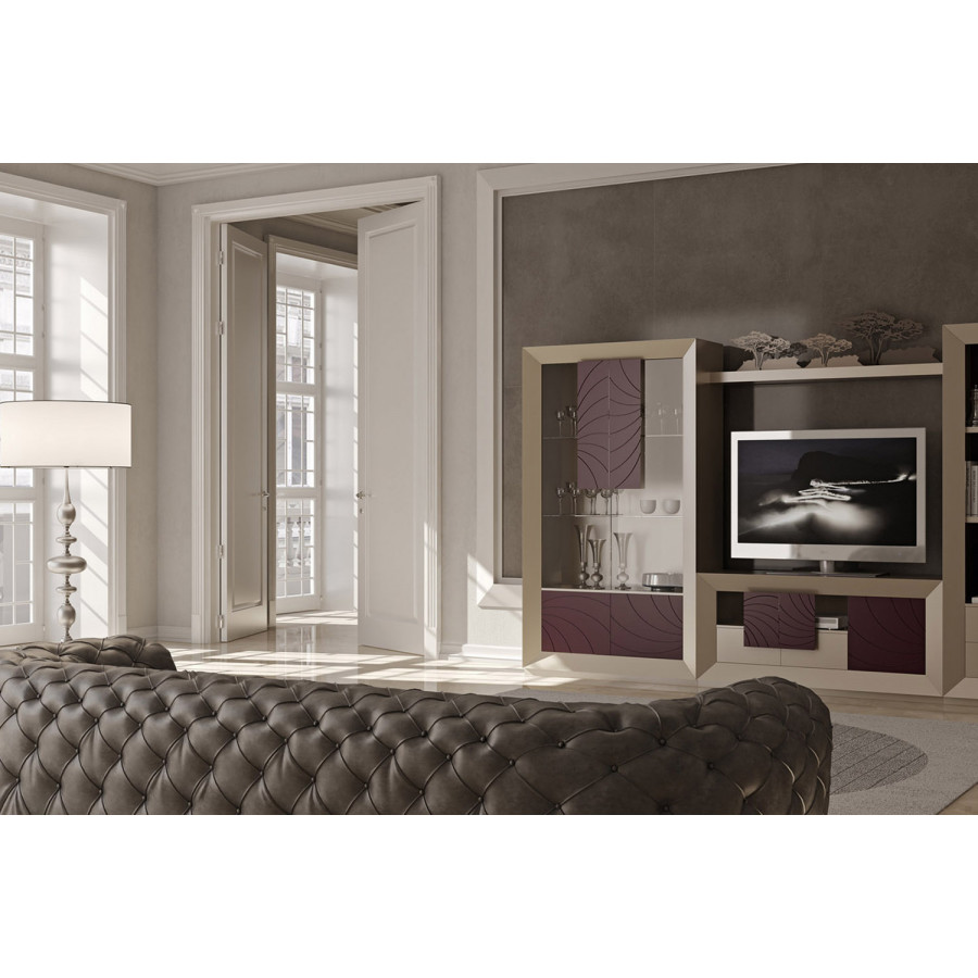 Franco - Kora 12 Module 1 Striped Door With Push, 1 Drawers & 1 Gap